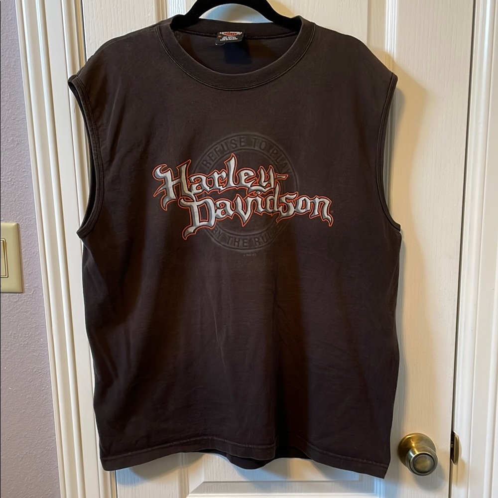 Harley-Davidson Sleeveless Black T-Shirt